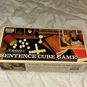 Selchow & Righter Co Vintage Scrabble Sentence Cube Game 1971 No. 96 *Complete*